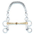 Stübben Pelham laid flat to display the mouthpiece, cheek rings and complete construction.