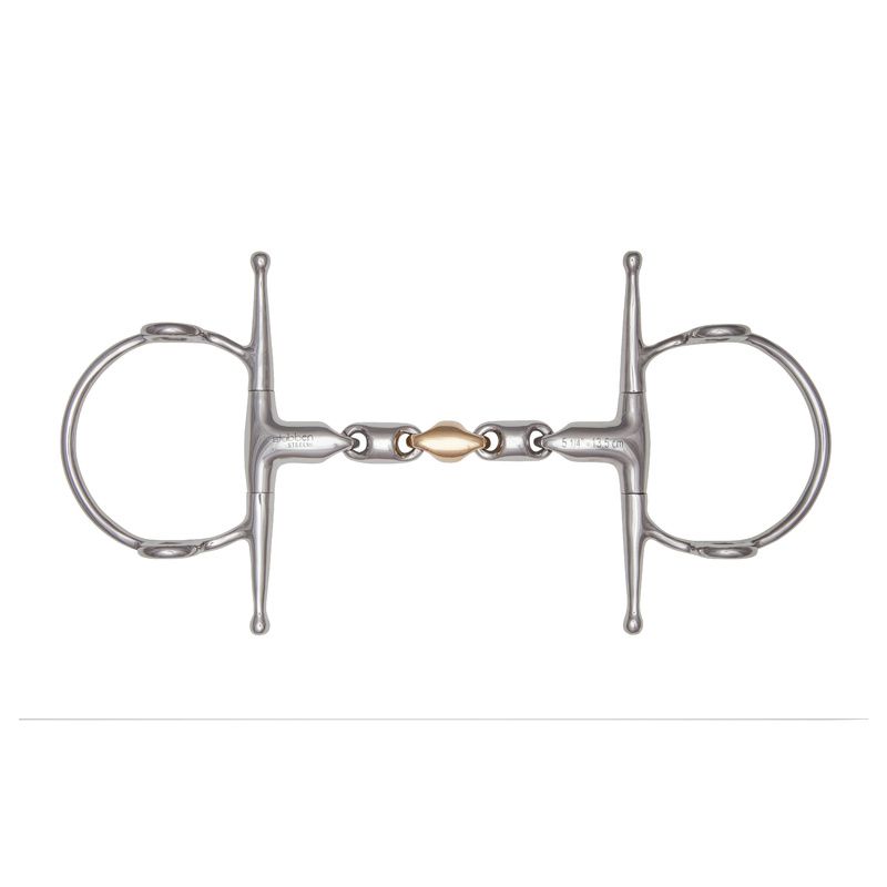 Stübben Waterford Full Cheek Snaffle with a flexible multi-link mouthpiece and extended cheek arms.