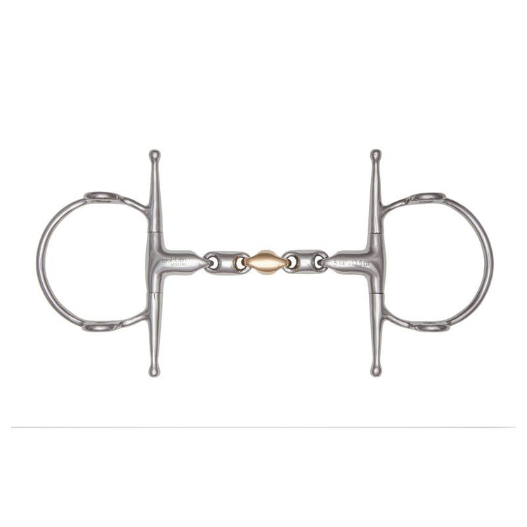 Stübben Waterford Full Cheek Snaffle with a flexible multi-link mouthpiece and extended cheek arms.