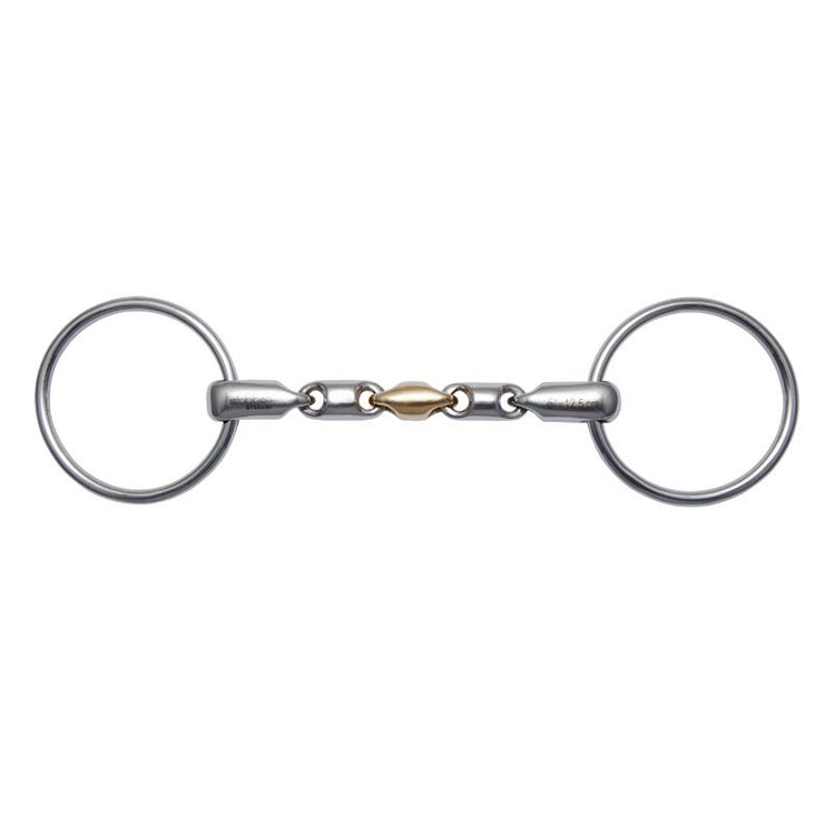 Stübben Waterford Loose Ring Snaffle featuring a flexible multi-link mouthpiece.