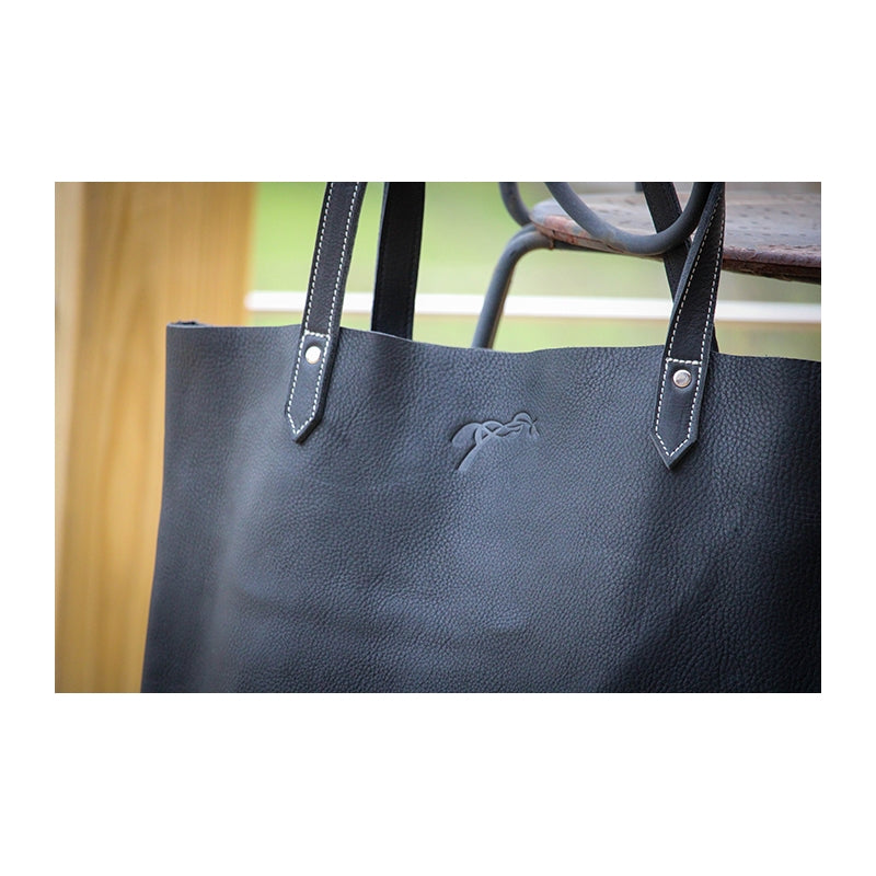 Leather Equestrian Tote Bag