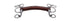 Trust Baby Pelham Leather Bit with hand-stitched leather mouthpiece and reinforced nylon core.