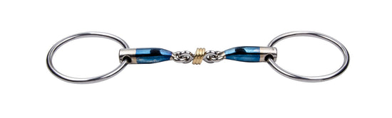 Trust Brass Ring Loose Ring Snaffle with 16 mm Sweet Iron mouthpiece designed to encourage chewing and bit play.