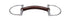 Trust D Bit Leather horse bit with hand-stitched leather mouthpiece and reinforced nylon core.