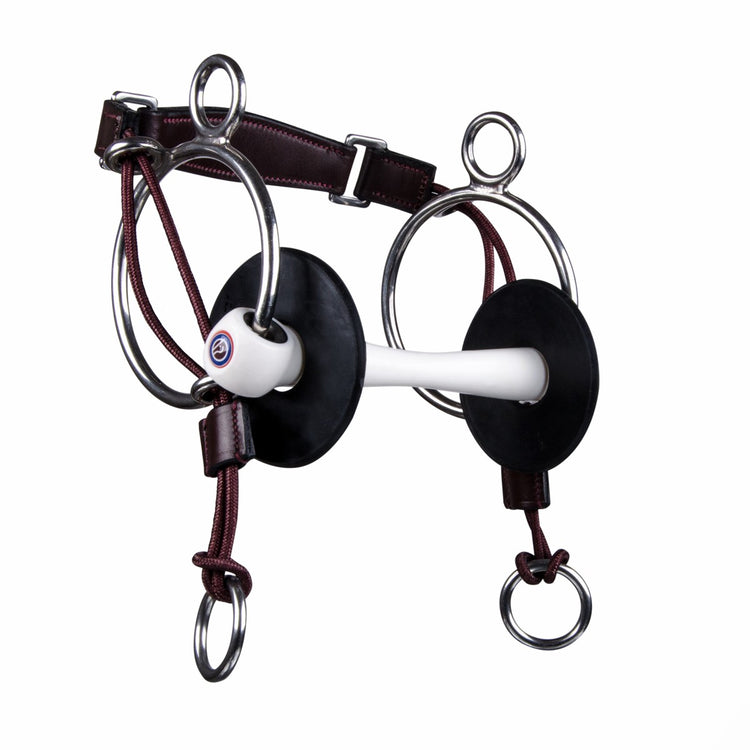 Trust Flexi Soft Curb Gag Horse Bit with chin pressure bar, available in 15 mm and 20 mm thickness.