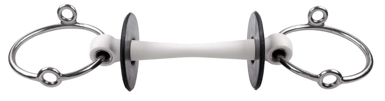 Trust Flexi Soft Loose Ring Gag Bit with 20 mm mouthpiece and movable rings for additional poll action.