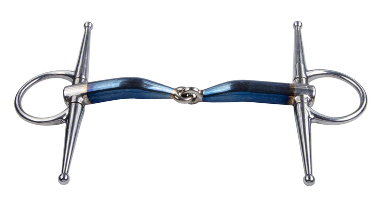 Trust Single-Jointed Full Cheek Snaffle with 16 mm Sweet Iron mouthpiece for stability and lateral guidance.