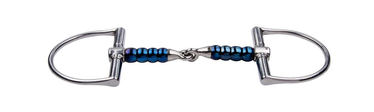 Trust Sweet Iron D Bit Cherry Roller with rotating mouthpiece elements and fixed D-ring cheeks.