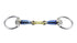 Trust Sweet Iron Eggbutt French Link Bit with double-jointed mouthpiece, flat centre link and fixed eggbutt rings.
