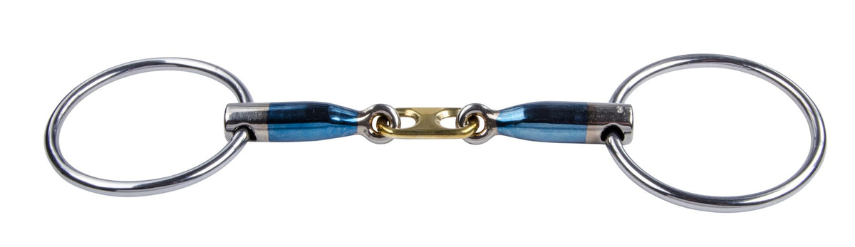 Trust Sweet Iron Loose Ring Dr. Bristol Bit with double-jointed mouthpiece and anatomically shaped copper centre.