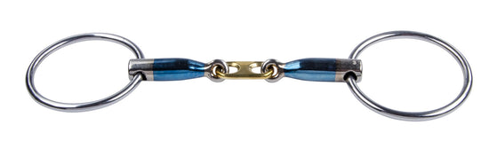 Trust Sweet Iron Loose Ring Dr. Bristol Bit with double-jointed mouthpiece and anatomically shaped copper centre.
