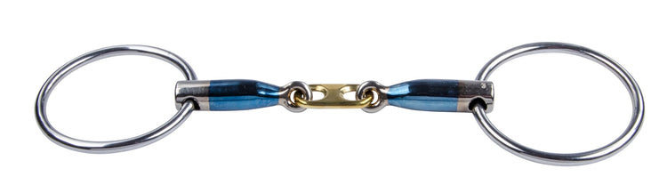 Trust Sweet Iron Loose Ring Dr. Bristol Bit with double-jointed mouthpiece and anatomically shaped copper centre.