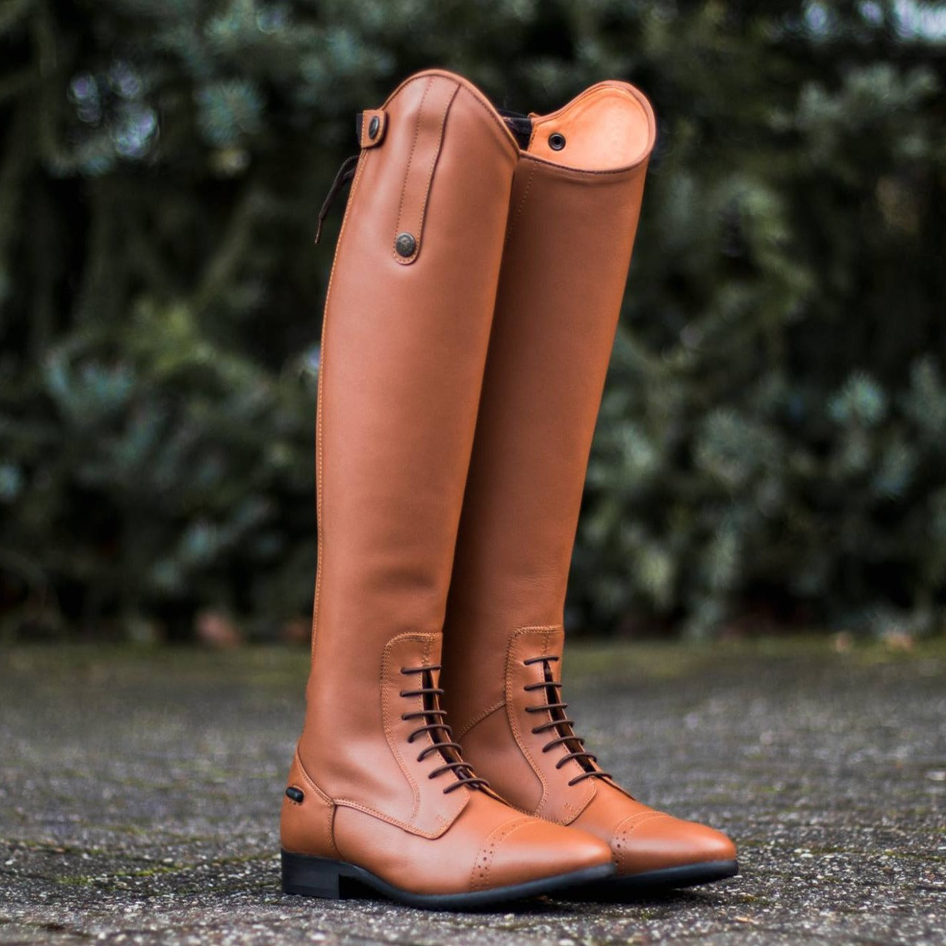 Cognac Coloured Tall Boots