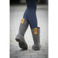 Women’s equestrian rain boots for wet and muddy stable conditions.