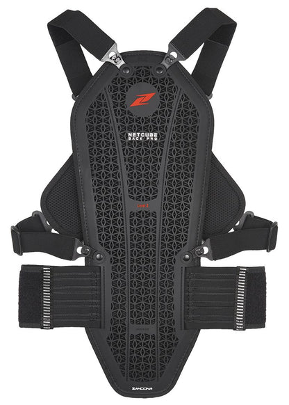 Front view of the Zandona NetCube Armour chest protection.