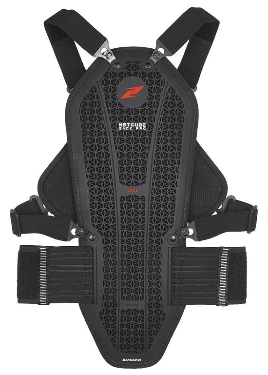 Front view of the Zandona NetCube Armour chest protection.