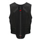 Detail of the integrated back protector in the Zandona Soft Vest Pro.