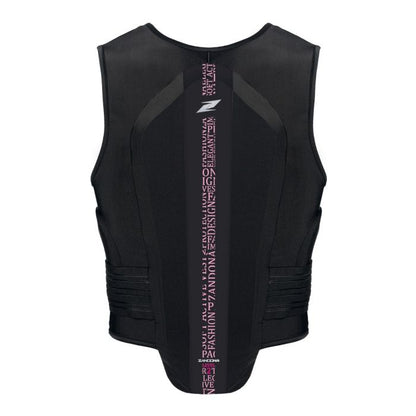 Zandona junior equestrian gilet with certified back protection.
