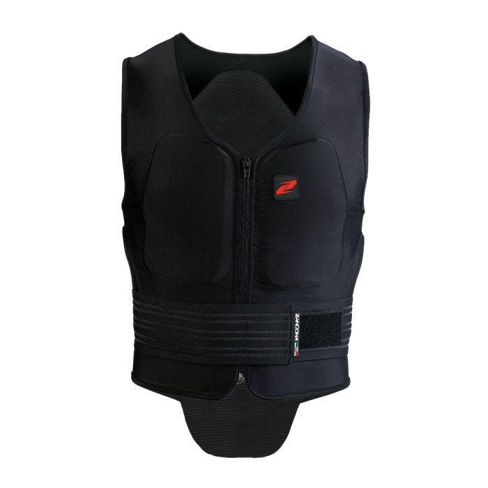 Rear view of the Zandona Soft Vest Pro Kid back protection.